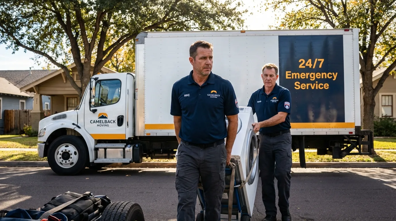 CamelBack Moving crew loading furniture in Lithia Springs, GA